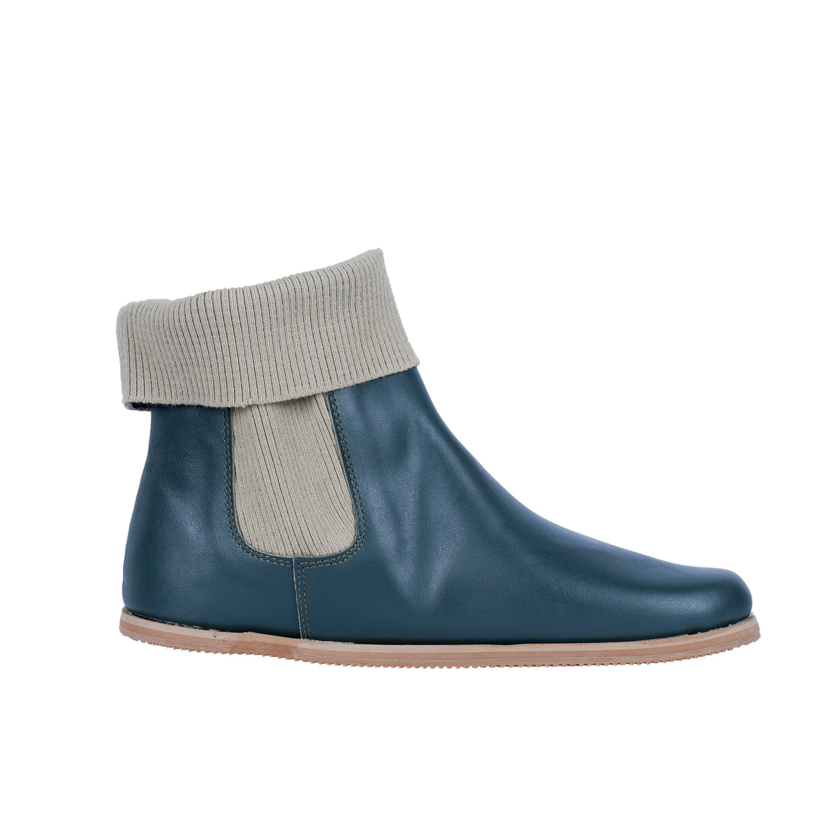 Smooth Barefoot Socks Chelsea Shoes – Eva Outsole – Green