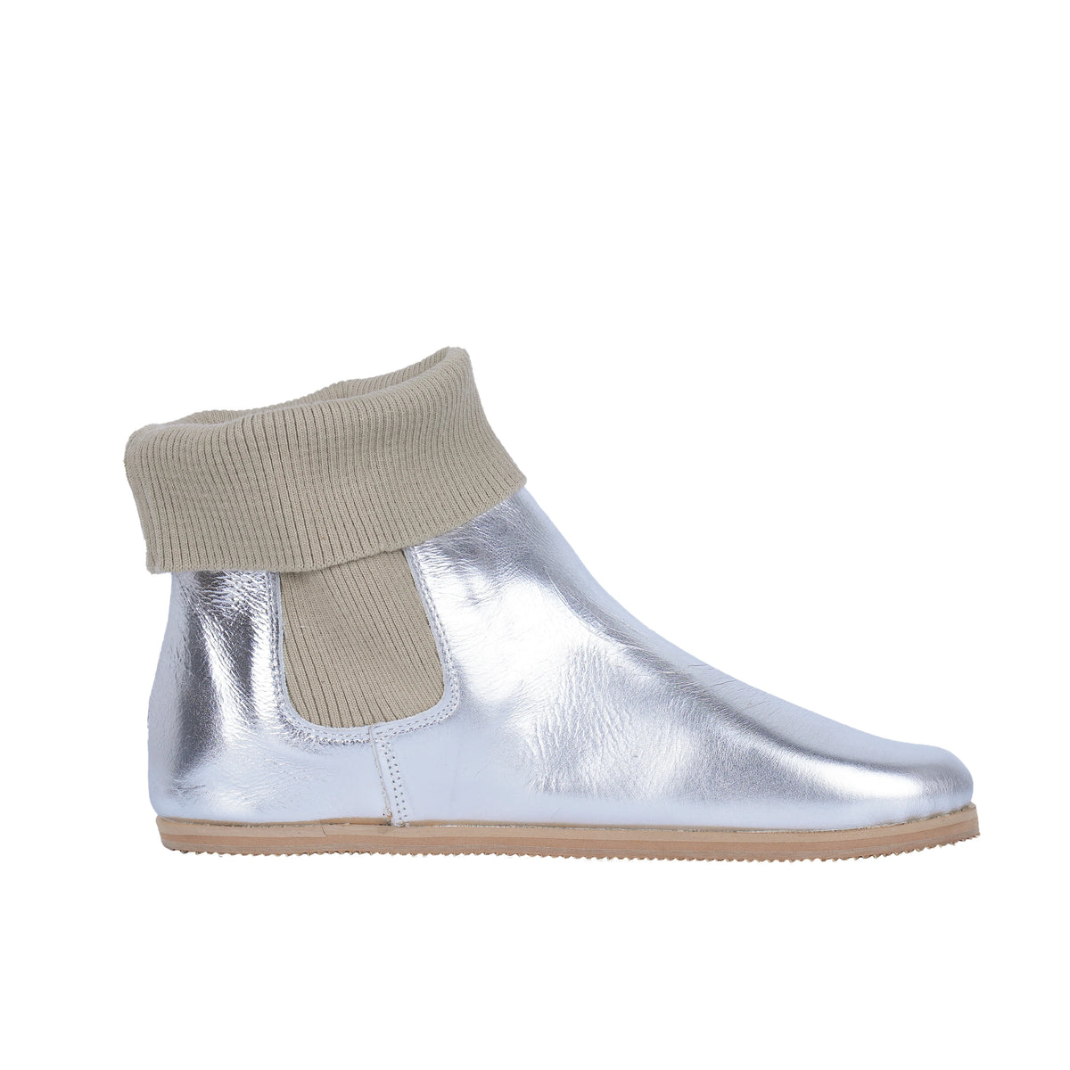Bright Barefoot Socks Chelsea Shoes – Eva Outsole – Silver