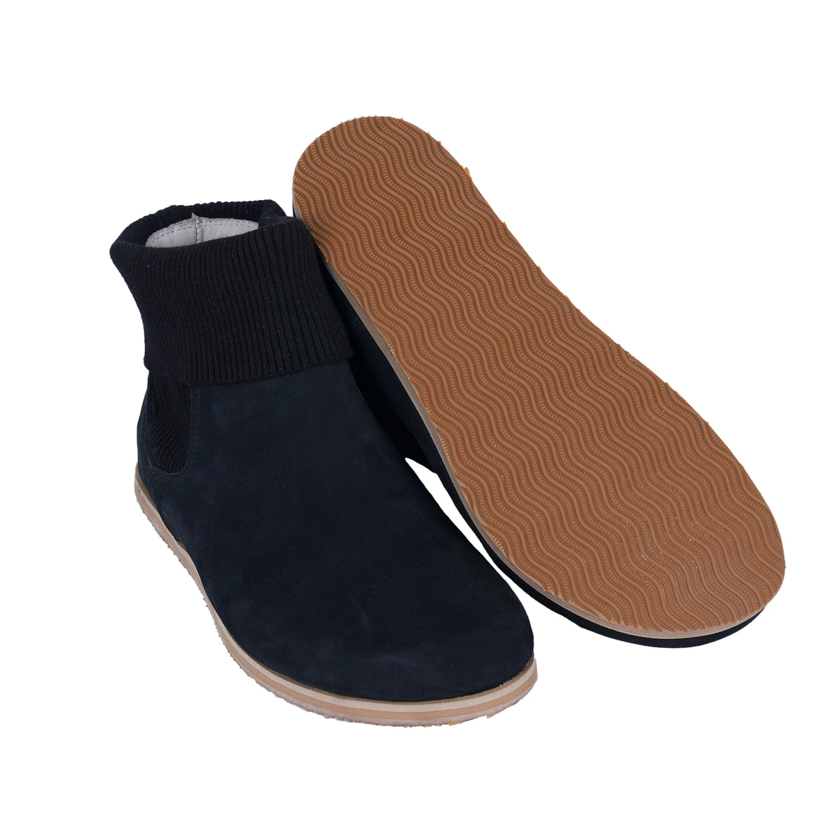 Nubuck Barefoot Socks Chelsea Shoes – Eva Outsole – Black