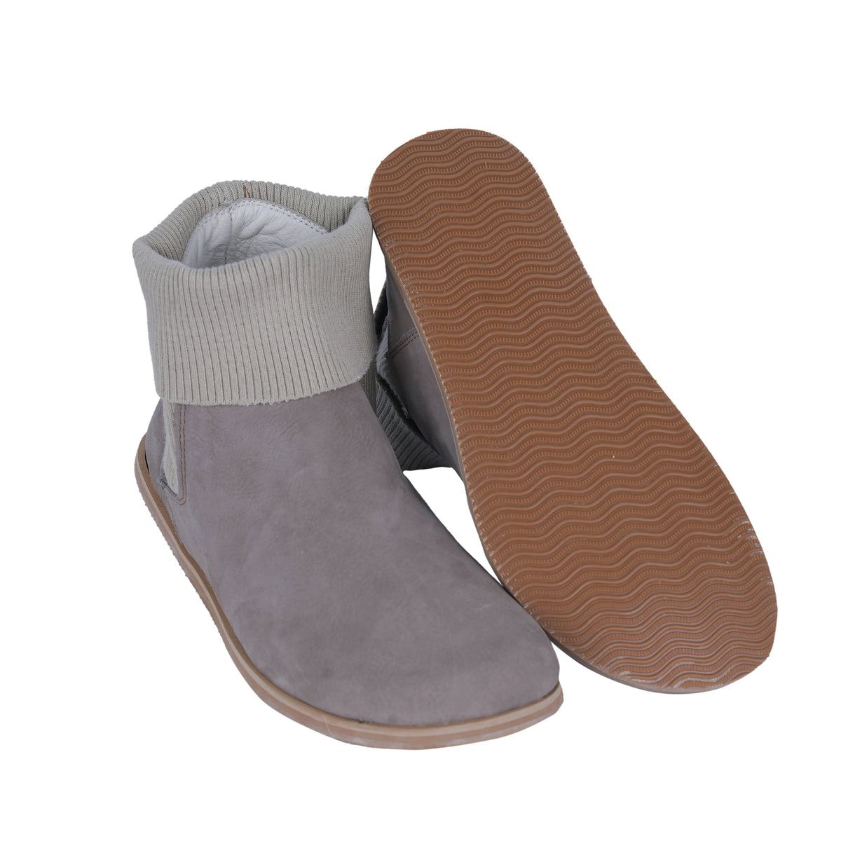 Nubuck Barefoot Socks Chelsea Shoes – Eva Outsole – Smoked