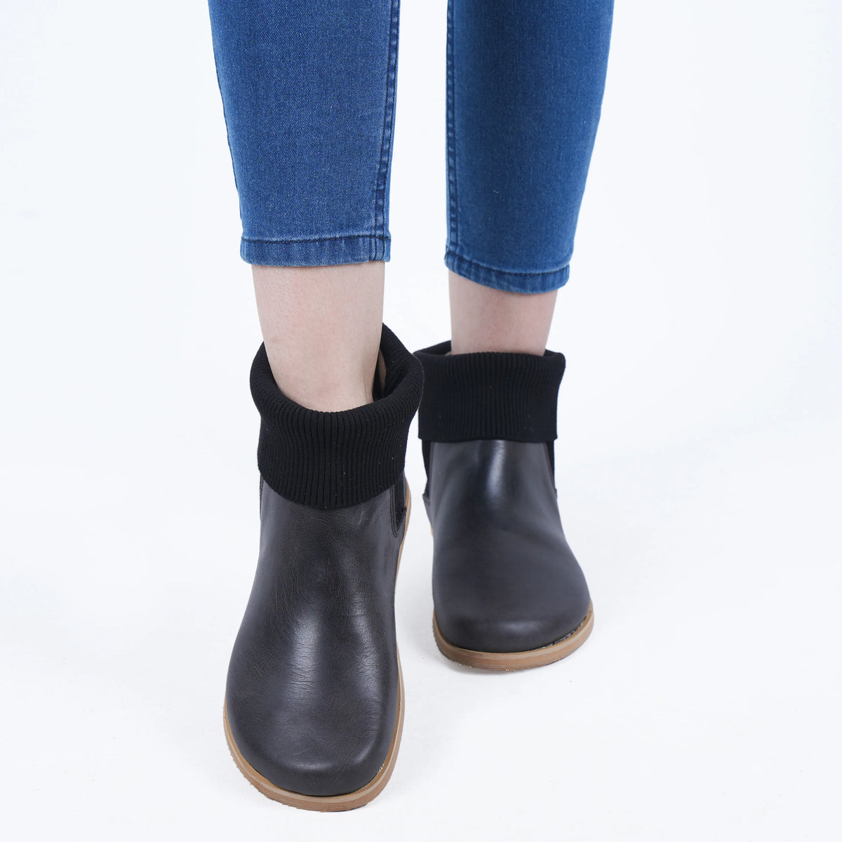 Crazy Barefoot Socks Chelsea Shoes – Eva Outsole – Black