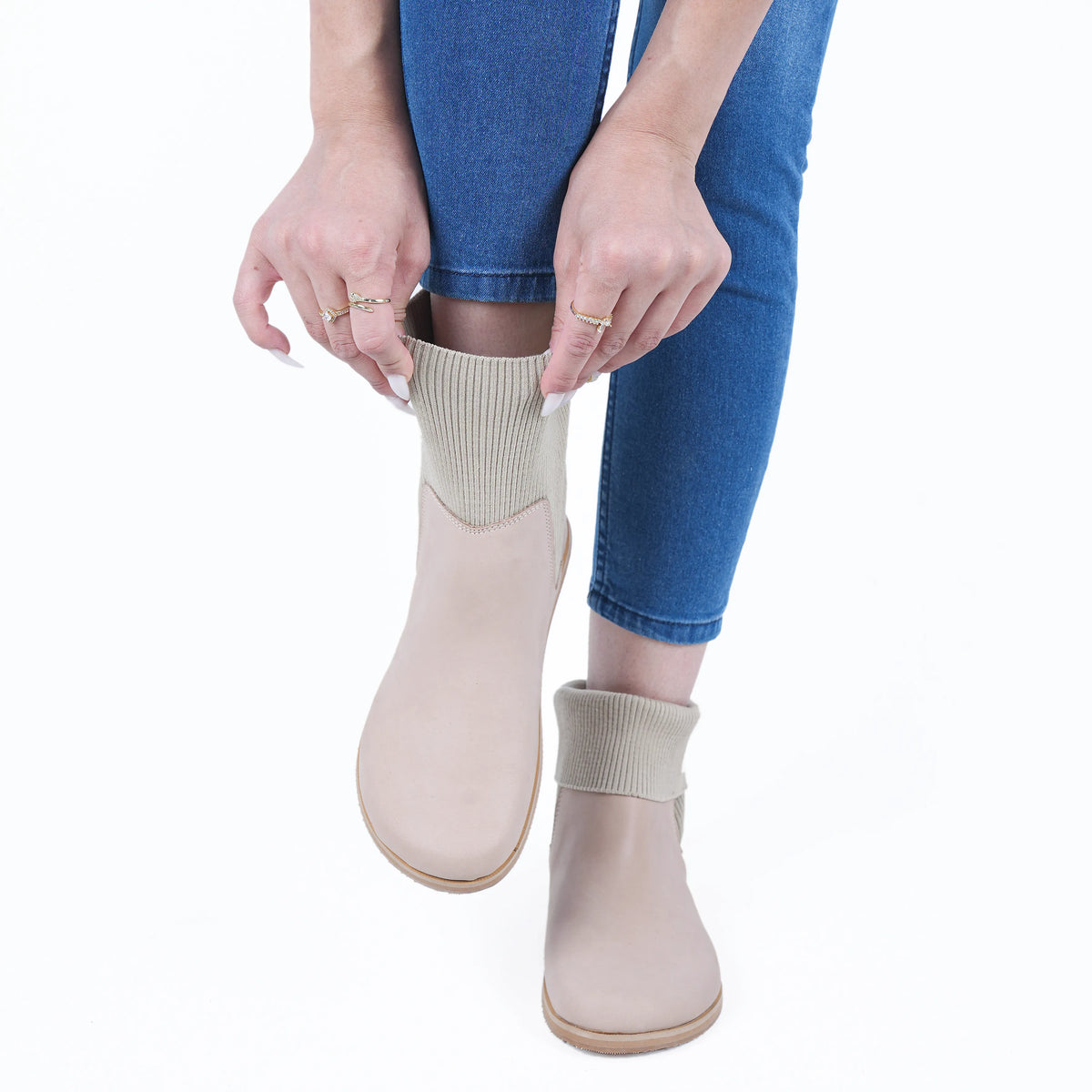 Crazy Barefoot Socks Chelsea Shoes – Eva Outsole – Undyed Crust