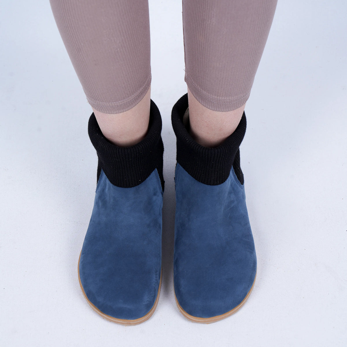 Nubuck Barefoot Socks Chelsea Shoes – Eva Outsole – Jeans