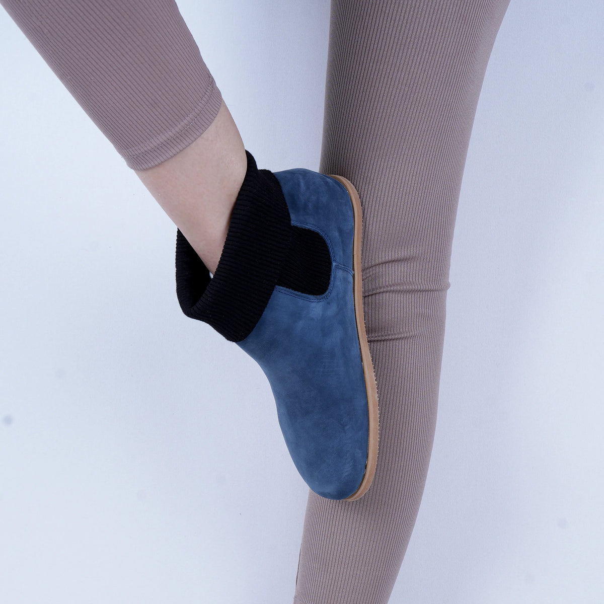 Nubuck Barefoot Socks Chelsea Shoes – Eva Outsole – Jeans