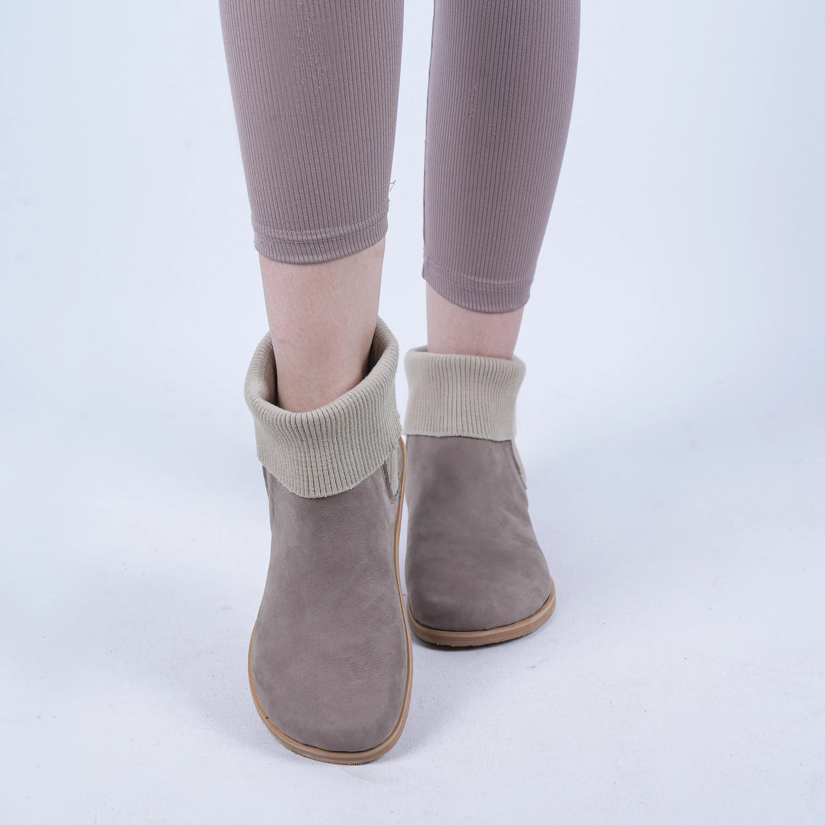 Nubuck Barefoot Socks Chelsea Shoes – Eva Outsole – Smoked