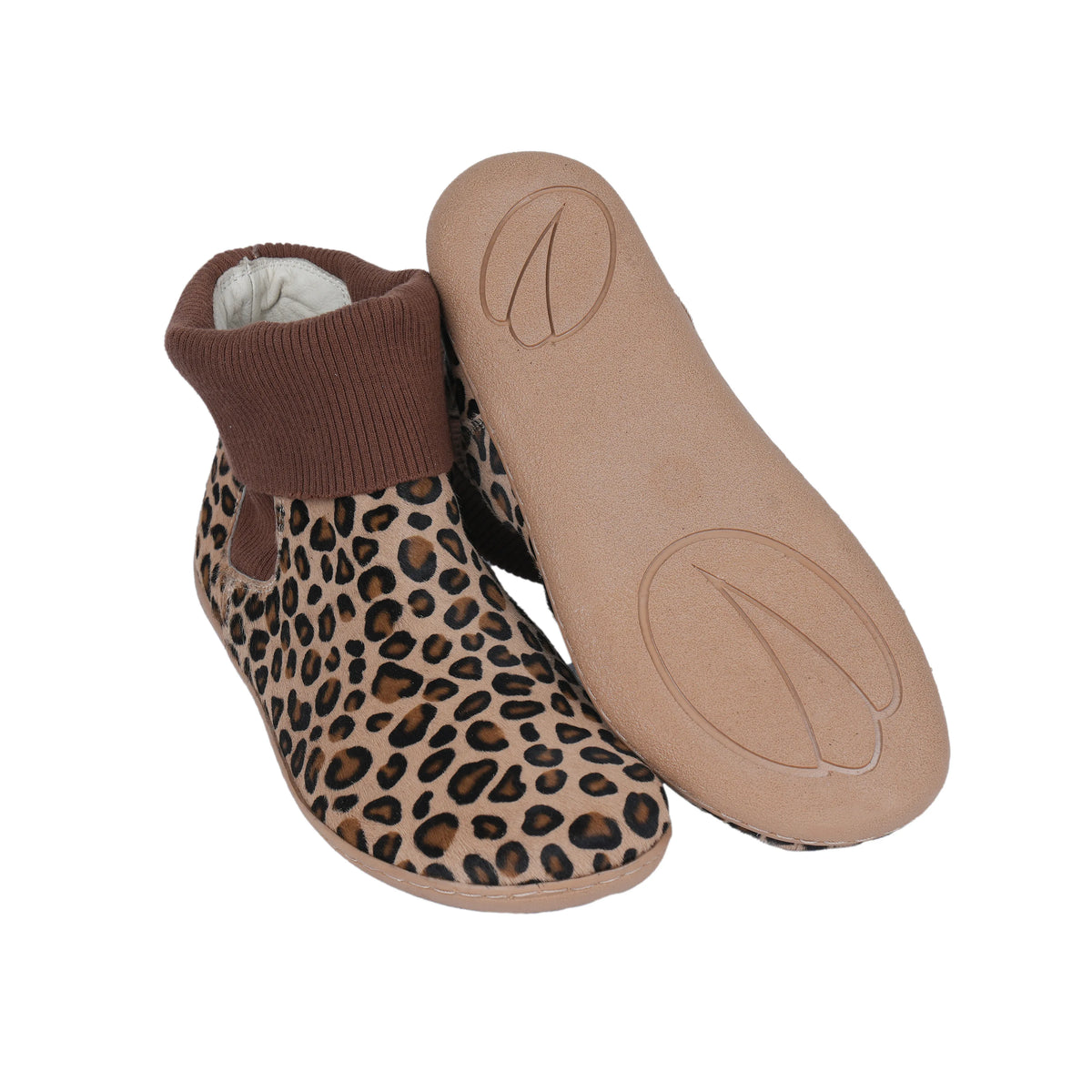 Hair Barefoot Socks Chelsea Shoes – 6mm Rubber Sole – Leopard