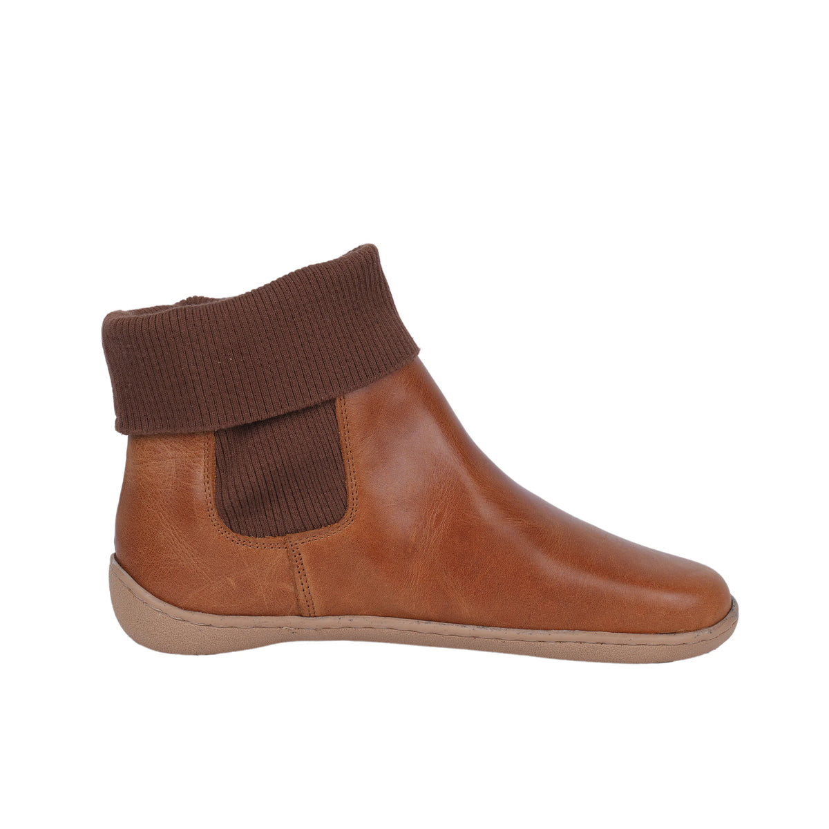 Crazy Barefoot Socks Chelsea Shoes – 6mm Rubber Sole – Honey Camel