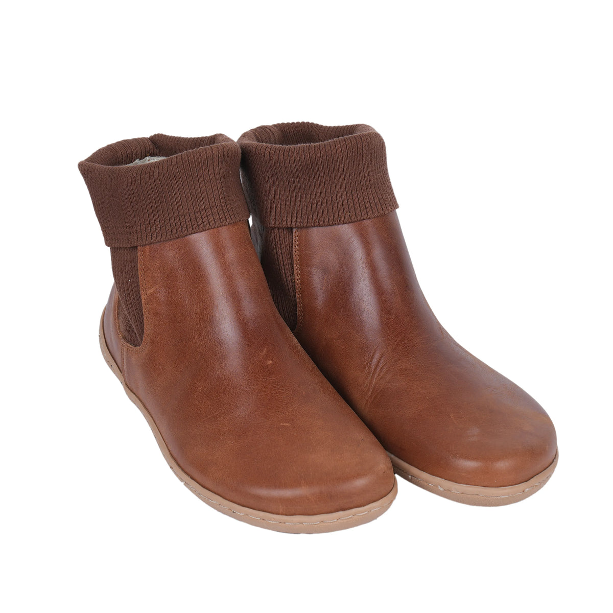 Crazy Barefoot Socks Chelsea Shoes – 6mm Rubber Sole – Brown