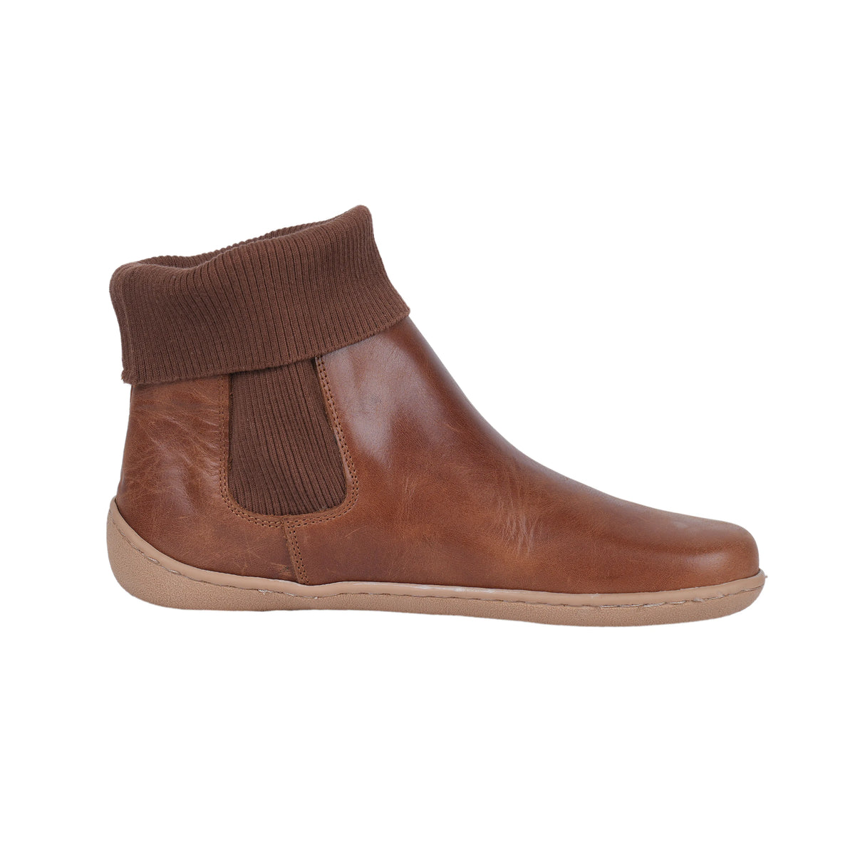 Crazy Barefoot Socks Chelsea Shoes – 6mm Rubber Sole – Brown