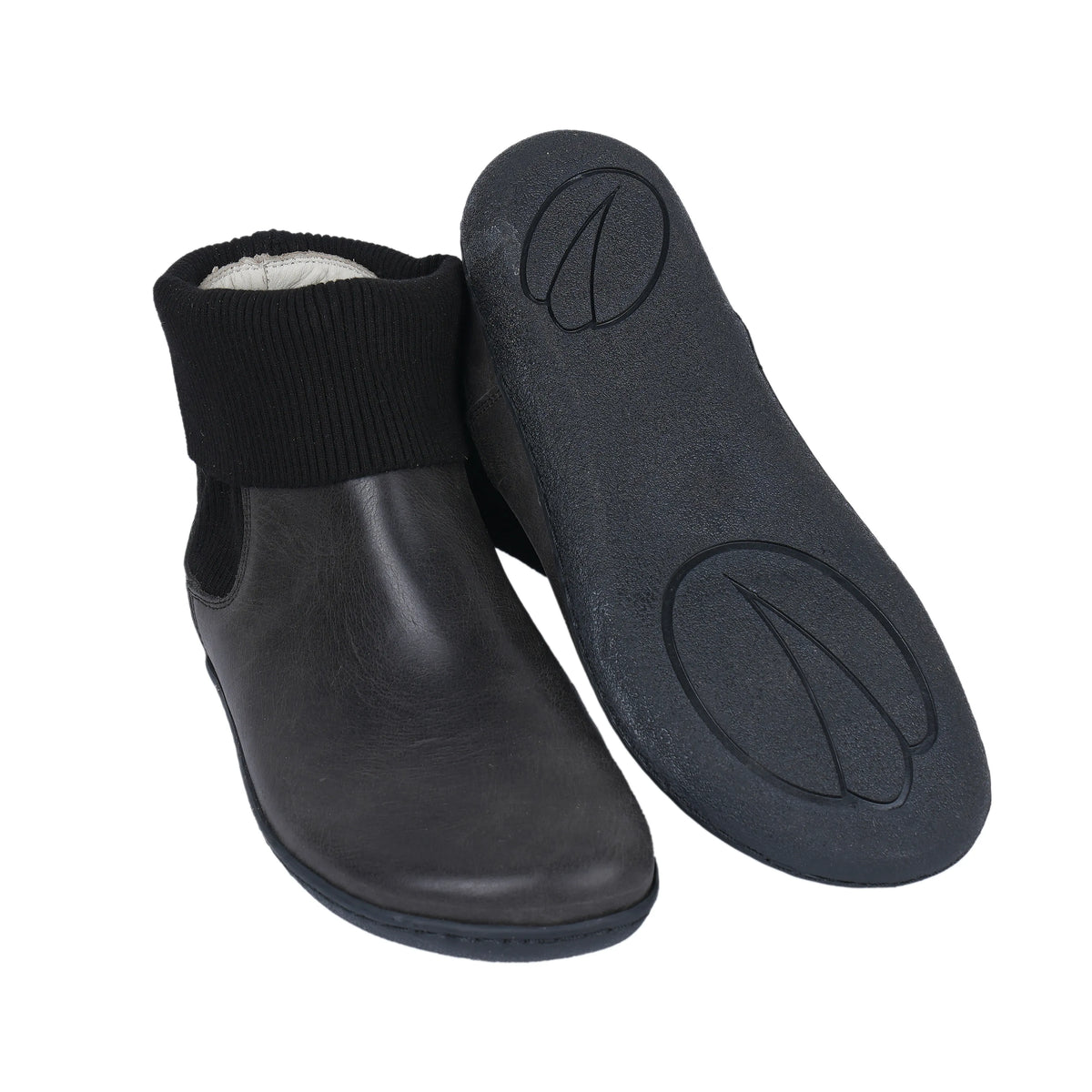 Crazy Barefoot Socks Chelsea Shoes – 6mm Rubber Sole – Black