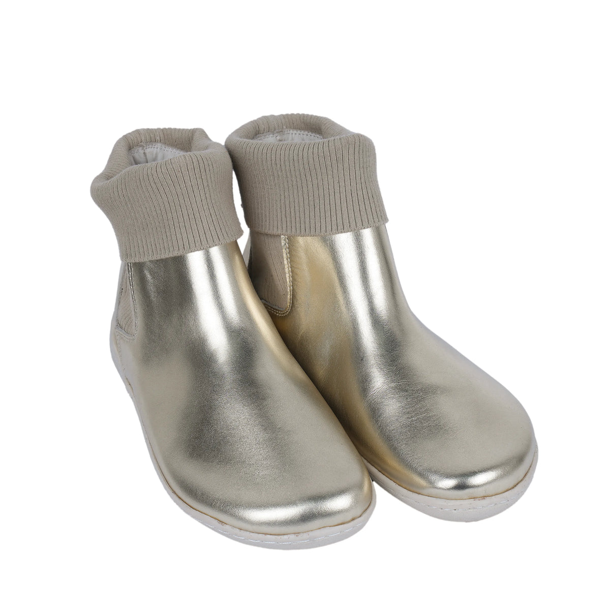 Bright Barefoot Socks Chelsea Shoes – 6mm Rubber Sole – Gold