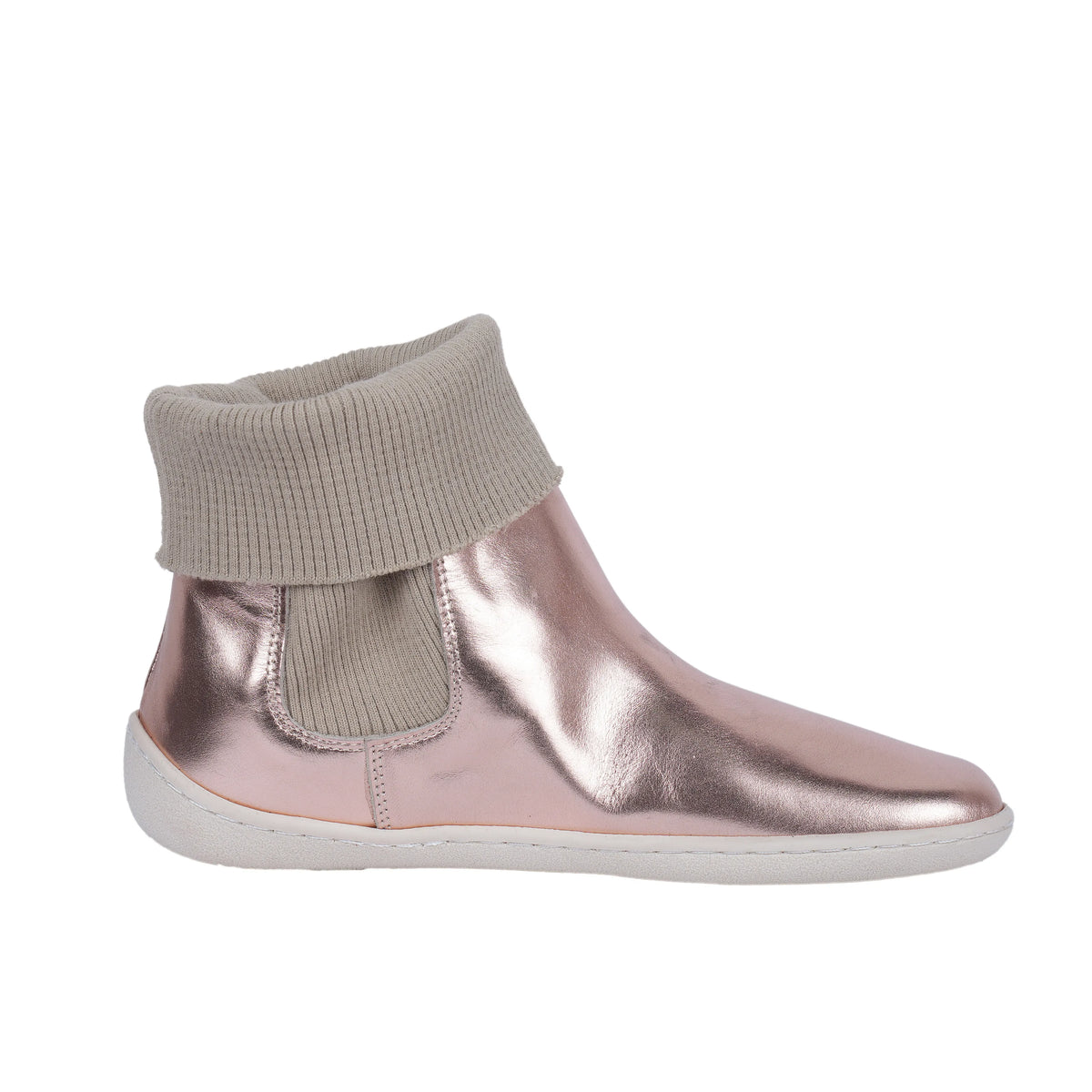 Bright Barefoot Socks Chelsea Shoes – 6mm Rubber Sole – Rose Gold