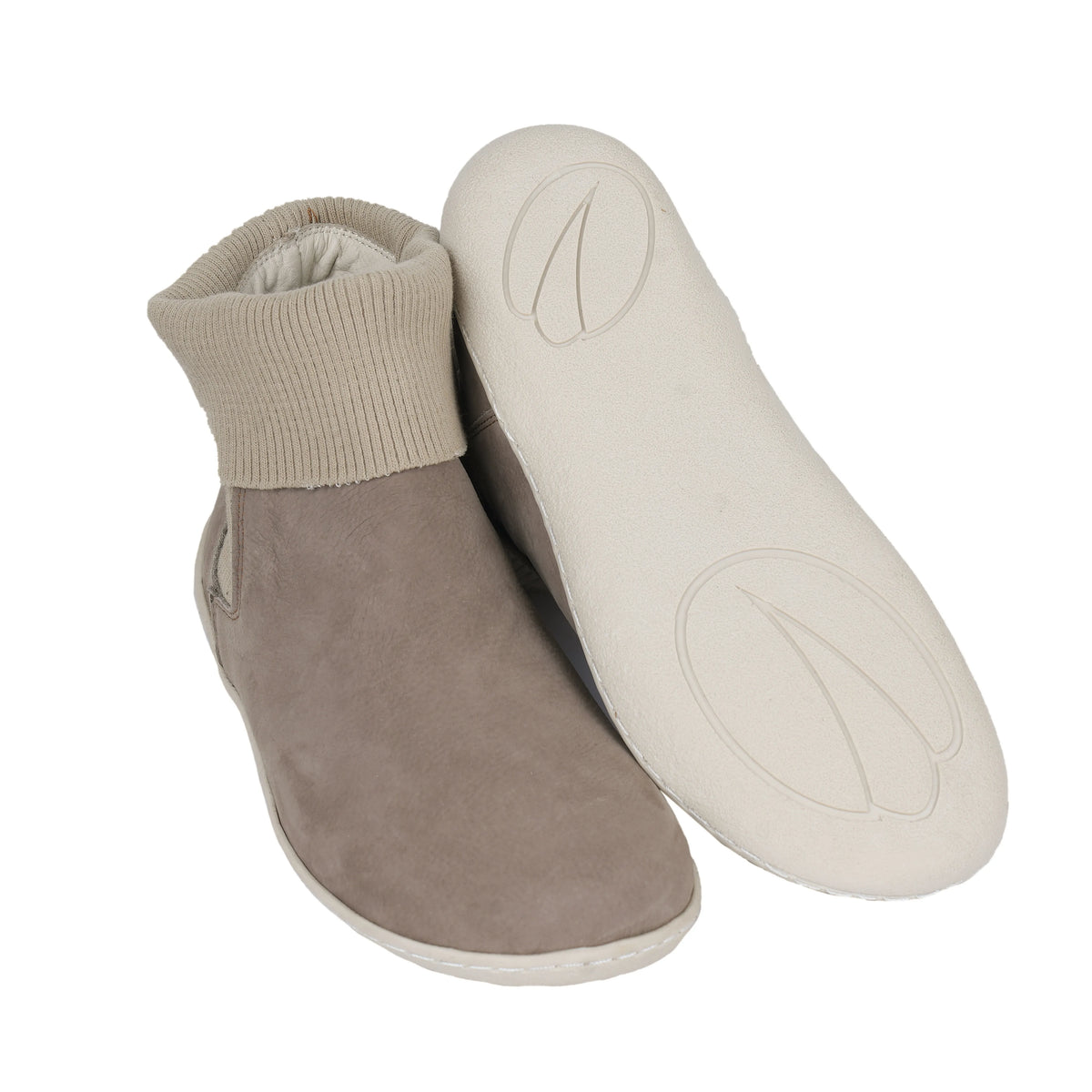 Nubuck Barefoot Socks Chelsea Shoes – 6mm Rubber Sole – Smoked