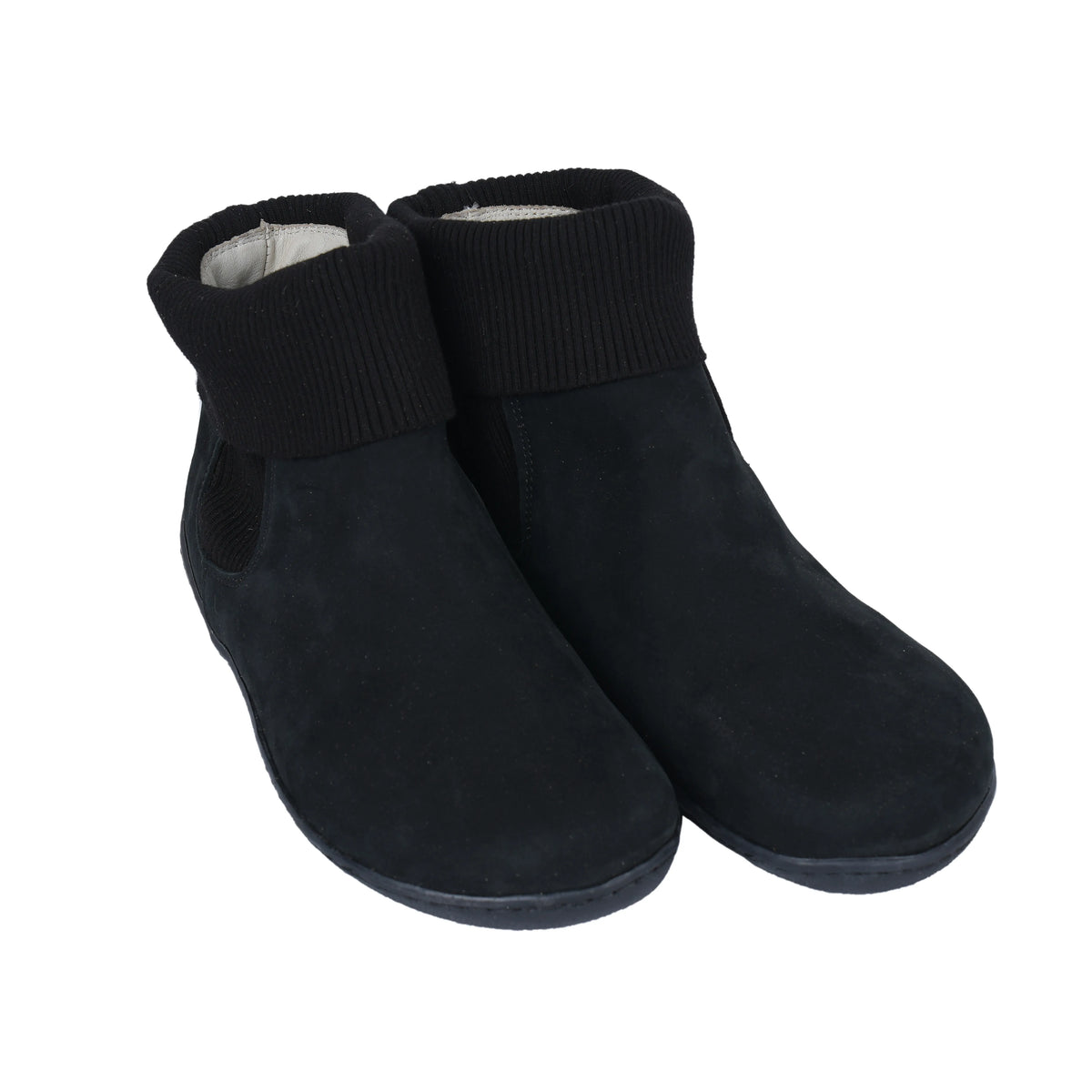 Nubuck Barefoot Socks Chelsea Shoes – 6mm Rubber Sole – Black