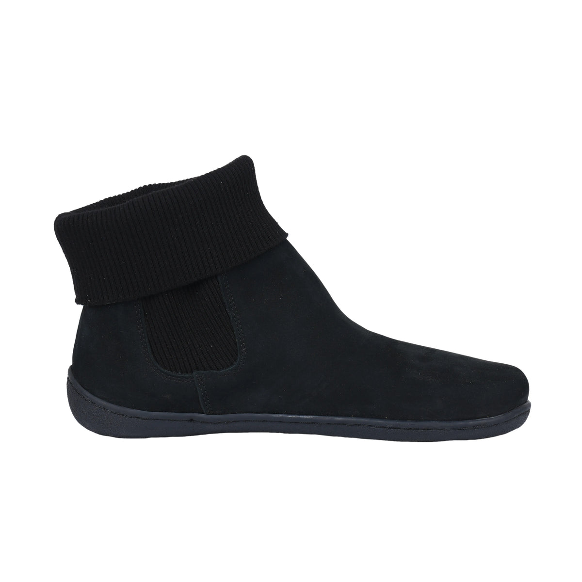 Nubuck Barefoot Socks Chelsea Shoes – 6mm Rubber Sole – Black