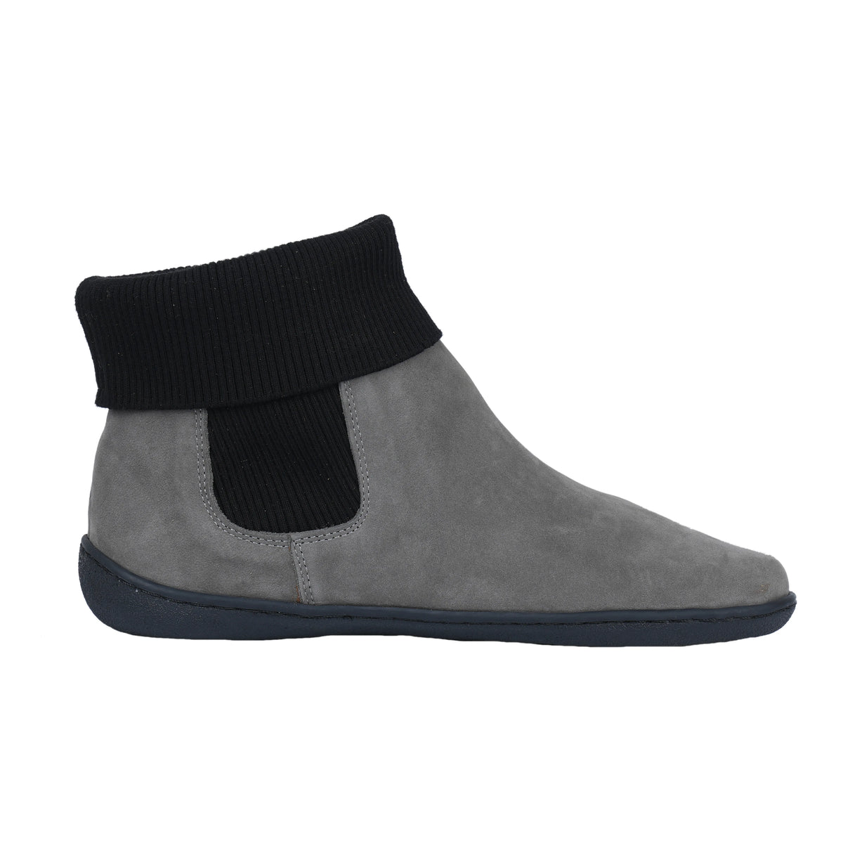 Nubuck Barefoot Socks Chelsea Shoes – 6mm Rubber Sole – Gray