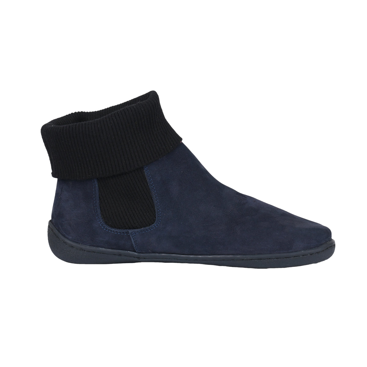 Nubuck Barefoot Socks Chelsea Shoes – 6mm Rubber Sole – Navy Blue