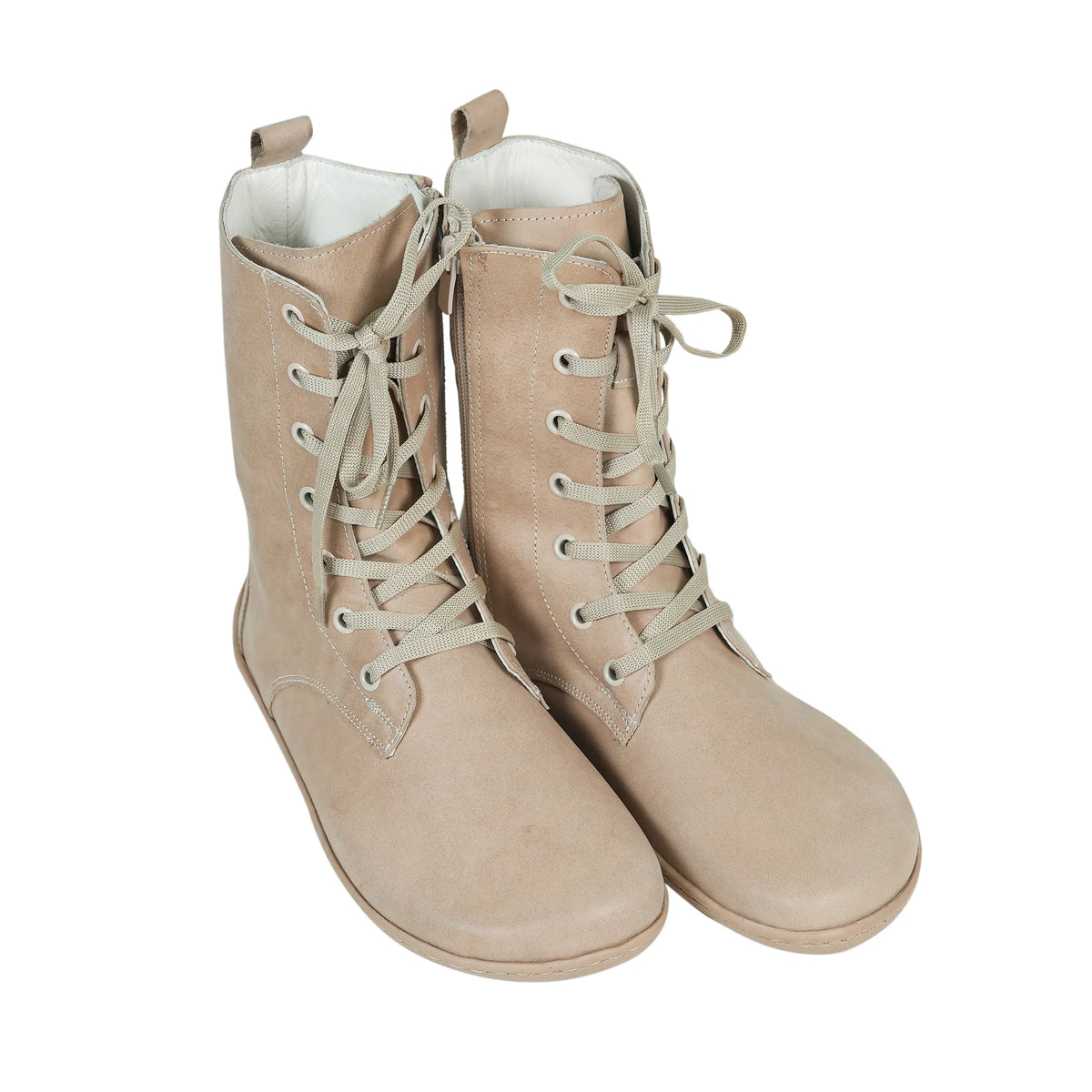 Crazy Barefoot Long Boots Shoes – 6mm Rubber Sole – Undyed Crust