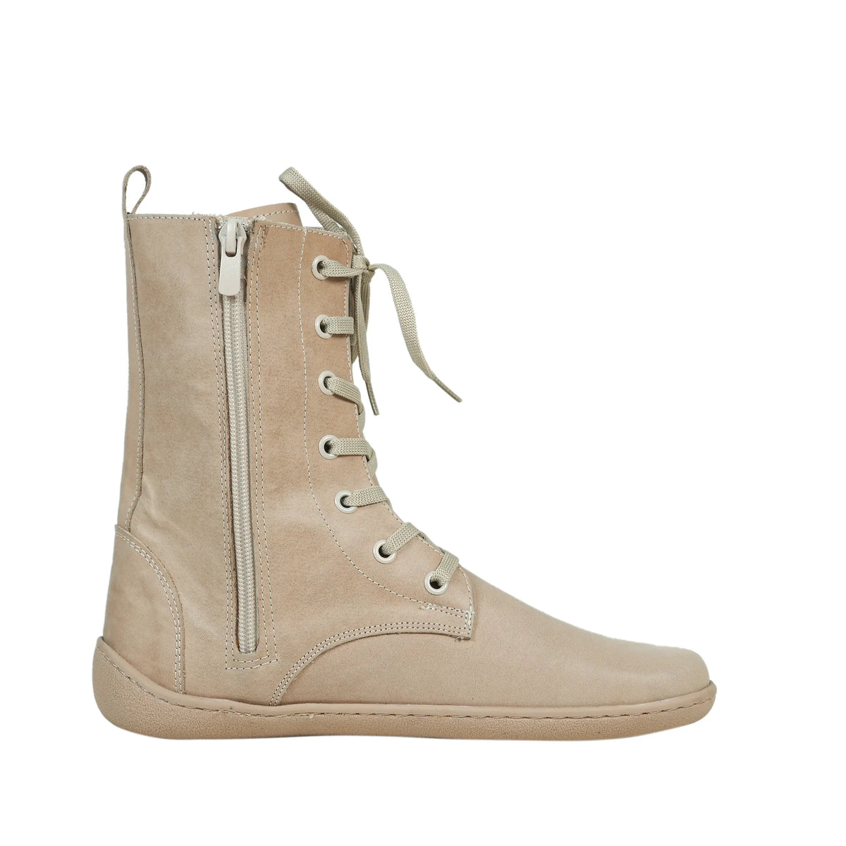 Crazy Barefoot Long Boots Shoes – 6mm Rubber Sole – Undyed Crust