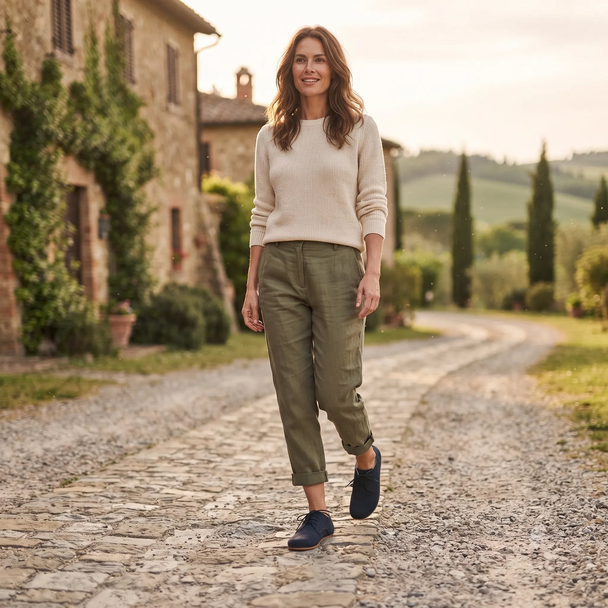 Nubuck Barefoot Oxford Shoes – Rubber Sole – Jeans