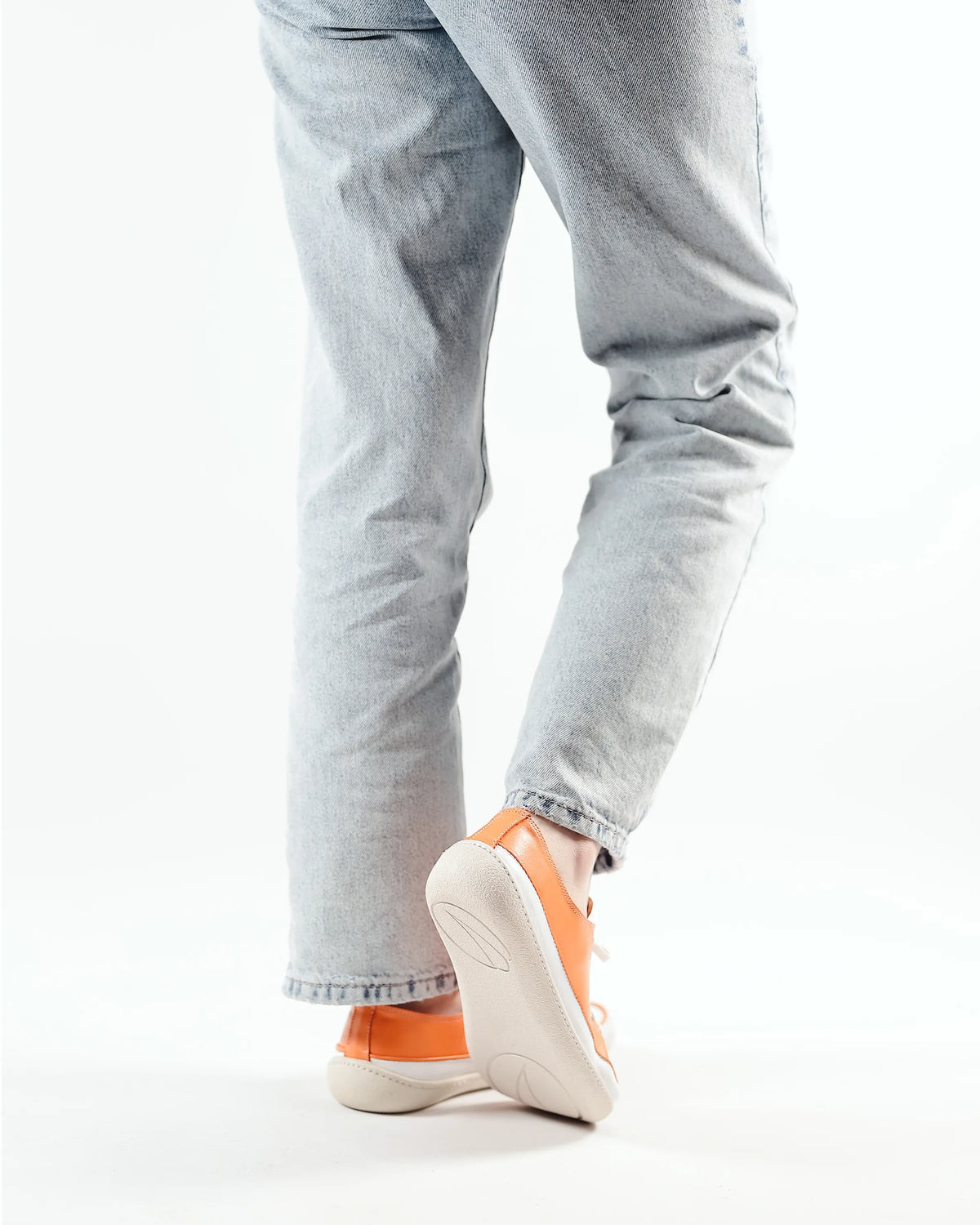 Smooth Barefoot Converse Shoes – 6mm Rubber Sole – Orange