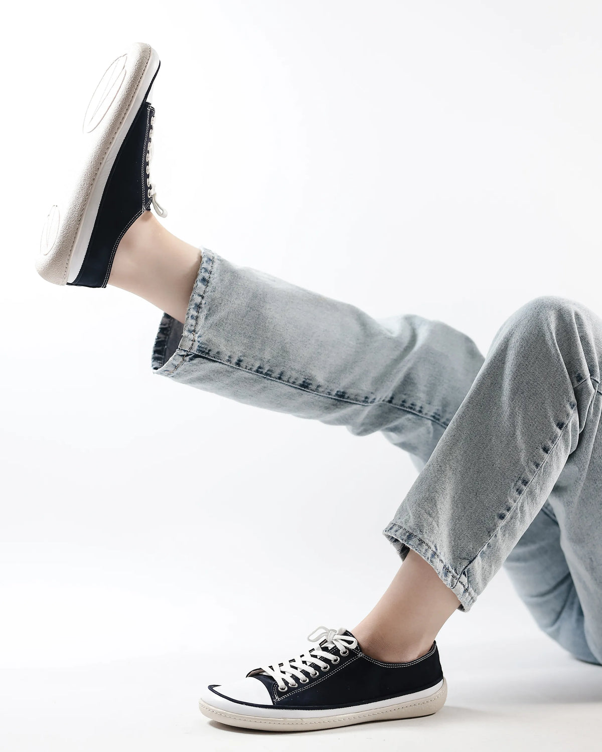 Nubuck Barefoot Converse Shoes – 6mm Rubber Sole – Black