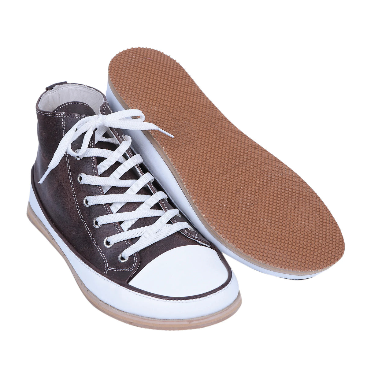 Crazy Barefoot Long Boots Converse Shoes – Eva Outsole – Dark Brown