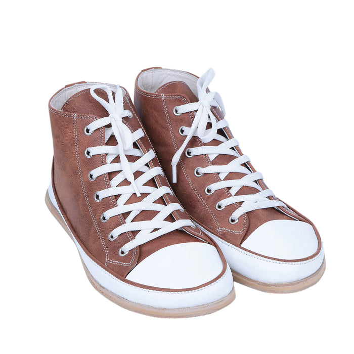 Crazy Barefoot Long Boots Converse Shoes – Eva Outsole – Brown