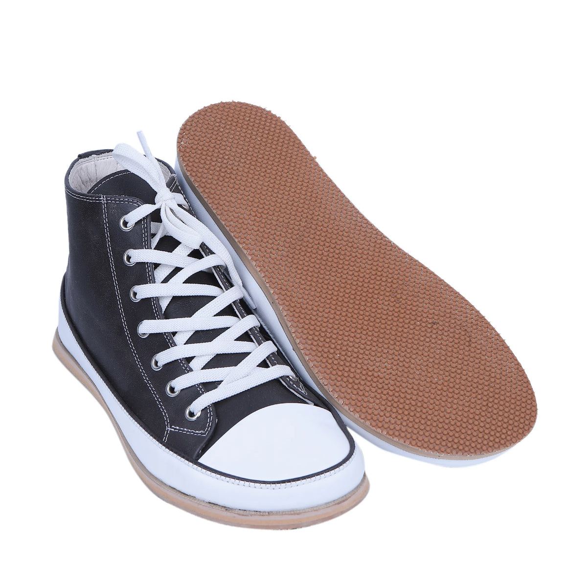 Crazy Barefoot Long Boots Converse Shoes – Eva Outsole – Black