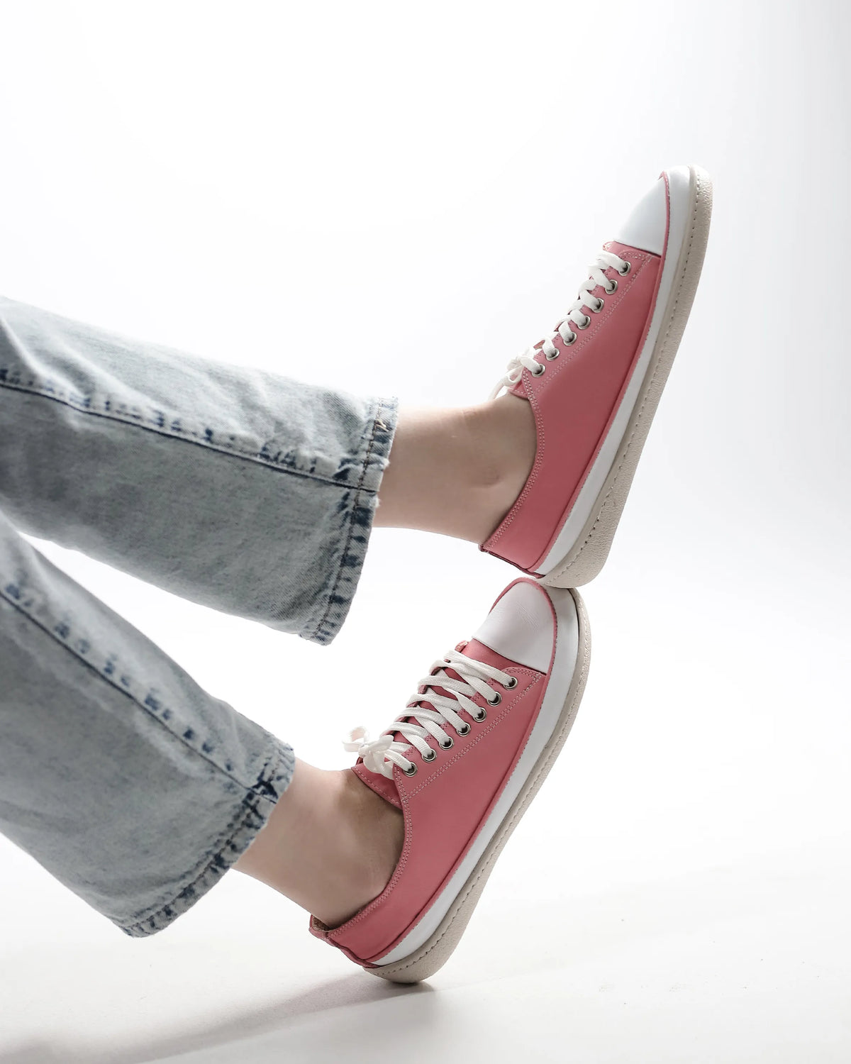 Smooth Barefoot Converse Shoes – 6mm Rubber Sole – Pink