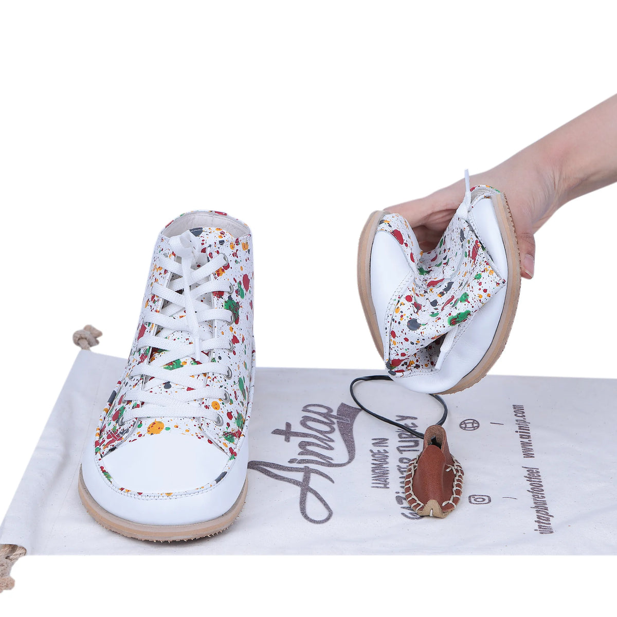 Splanter Barefoot Long Boots Converse Shoes – Eva Outsole – White