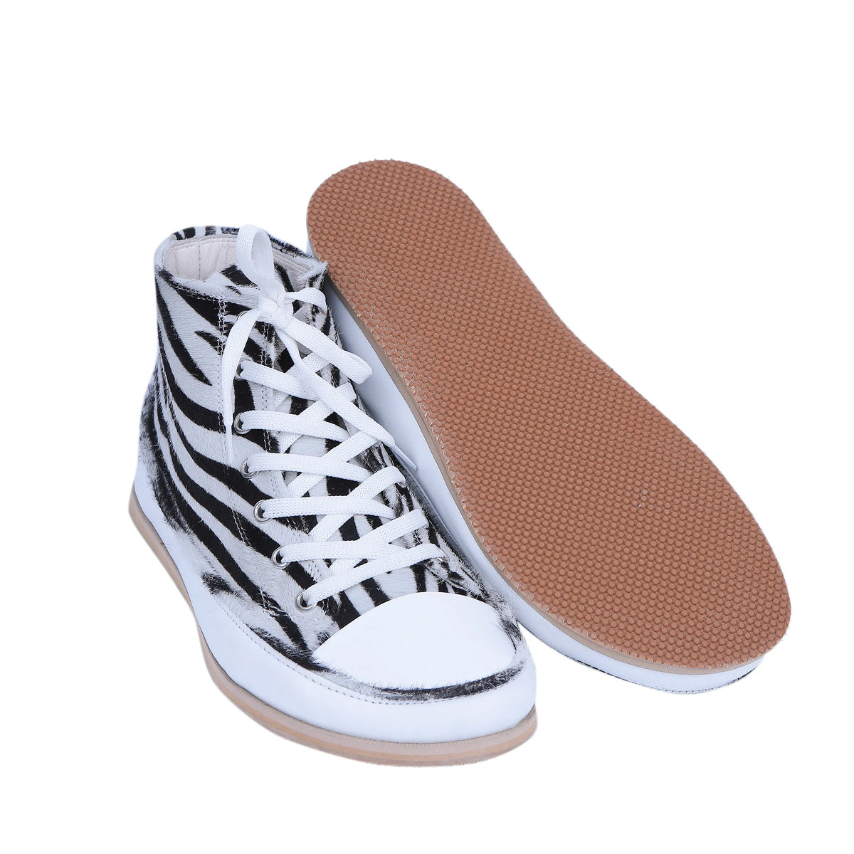 Hair Barefoot Long Boots Converse Shoes – Eva Outsole – Zebra