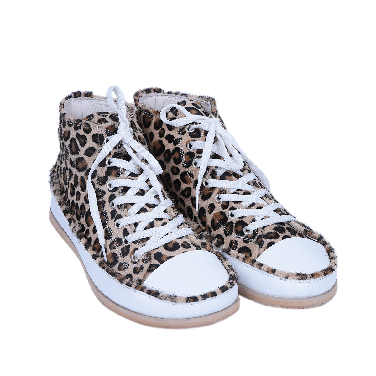 Hair Barefoot Long Boots Converse Shoes – Eva Outsole – Leopard