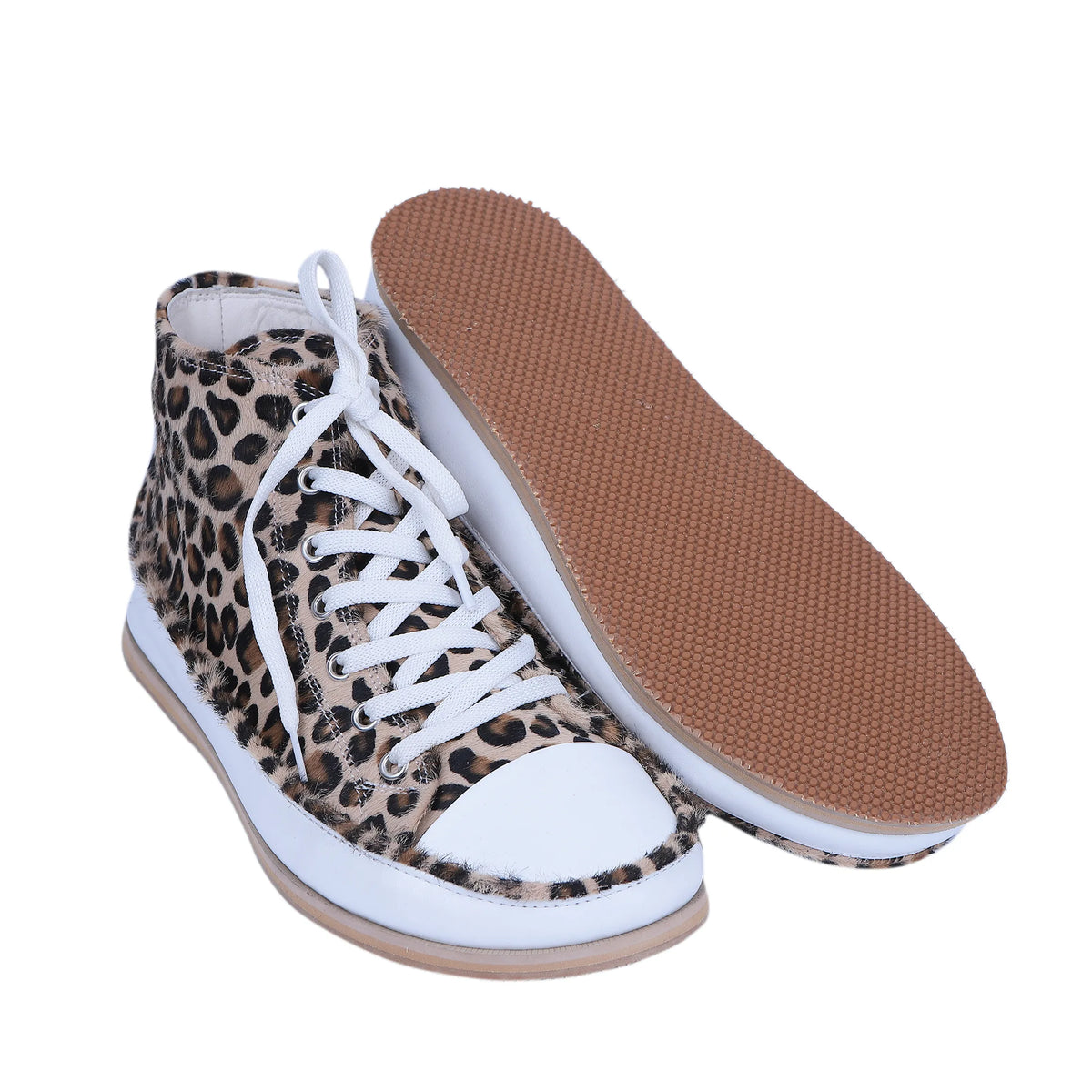 Hair Barefoot Long Boots Converse Shoes – Eva Outsole – Leopard