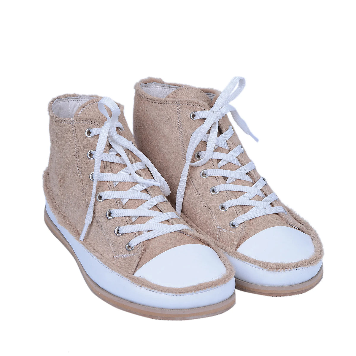 Hair Barefoot Long Boots Converse Shoes – Eva Outsole – Beige
