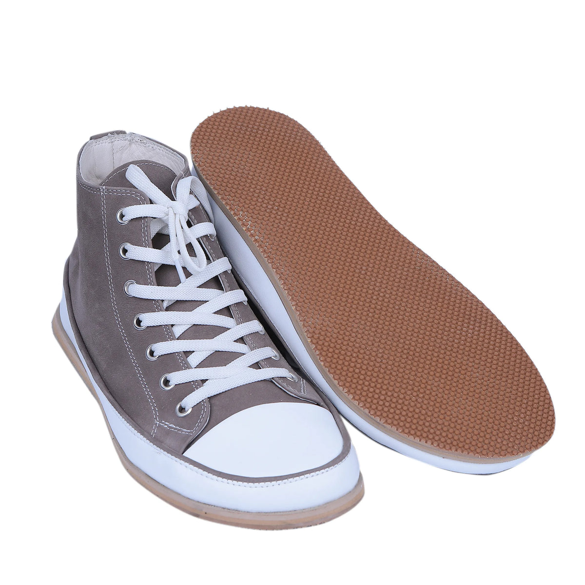 Nubuck Barefoot Long Boots Converse Shoes – Eva Outsole – Smoked