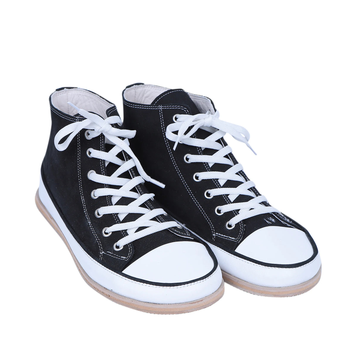 Nubuck Barefoot Long Boots Converse Shoes – Eva Outsole – Black