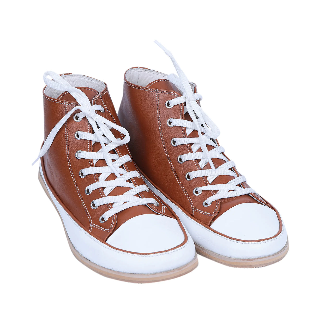 Smooth Barefoot Long Boots Converse Shoes – Eva Outsole – Tan