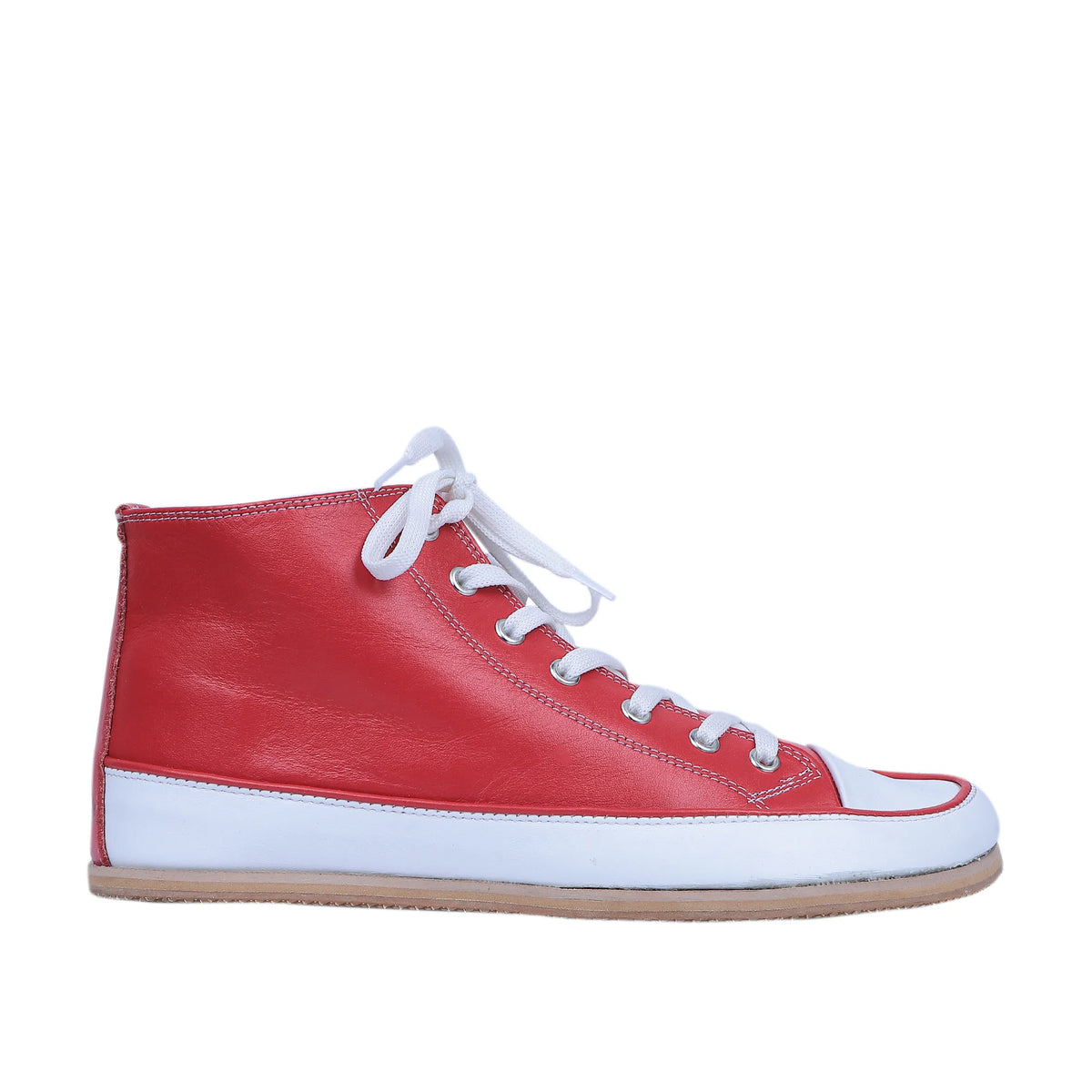 Smooth Barefoot Long Boots Converse Shoes – Eva Outsole – Red
