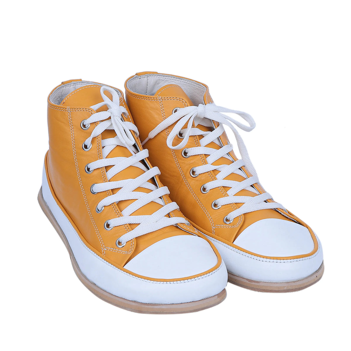 Smooth Barefoot Long Boots Converse Shoes – Eva Outsole – Mustard