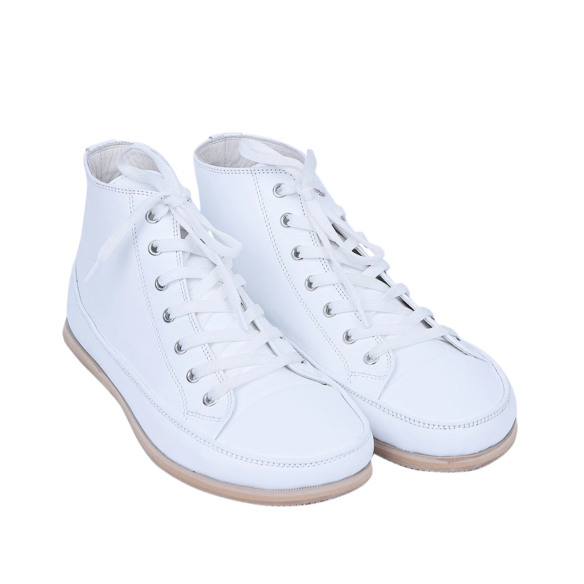Smooth Barefoot Long Boots Converse Shoes – Eva Outsole – Full White