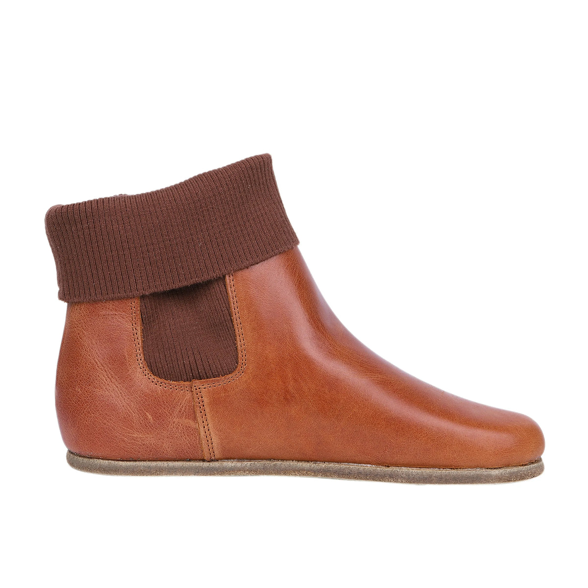 Crazy Barefoot Socks Chelsea Shoes – Classic Sole — Leather Sole – Honey Camel