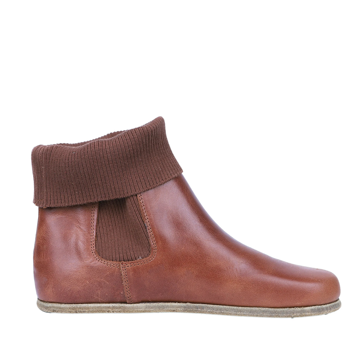 Crazy Barefoot Socks Chelsea Shoes – Classic Sole — Leather Sole – Brown