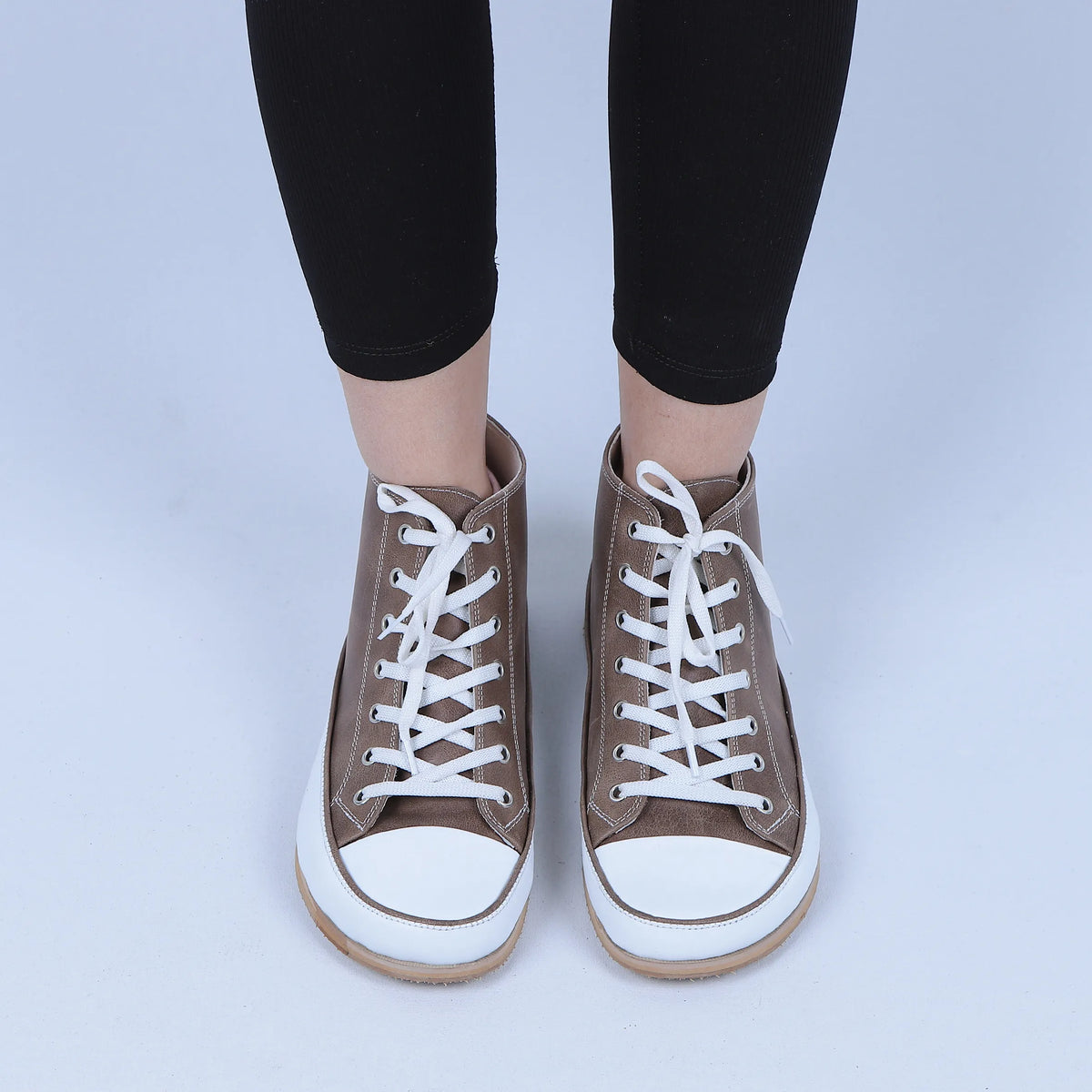 Crazy Barefoot Long Boots Converse Shoes – Eva Outsole – Beige Bizon