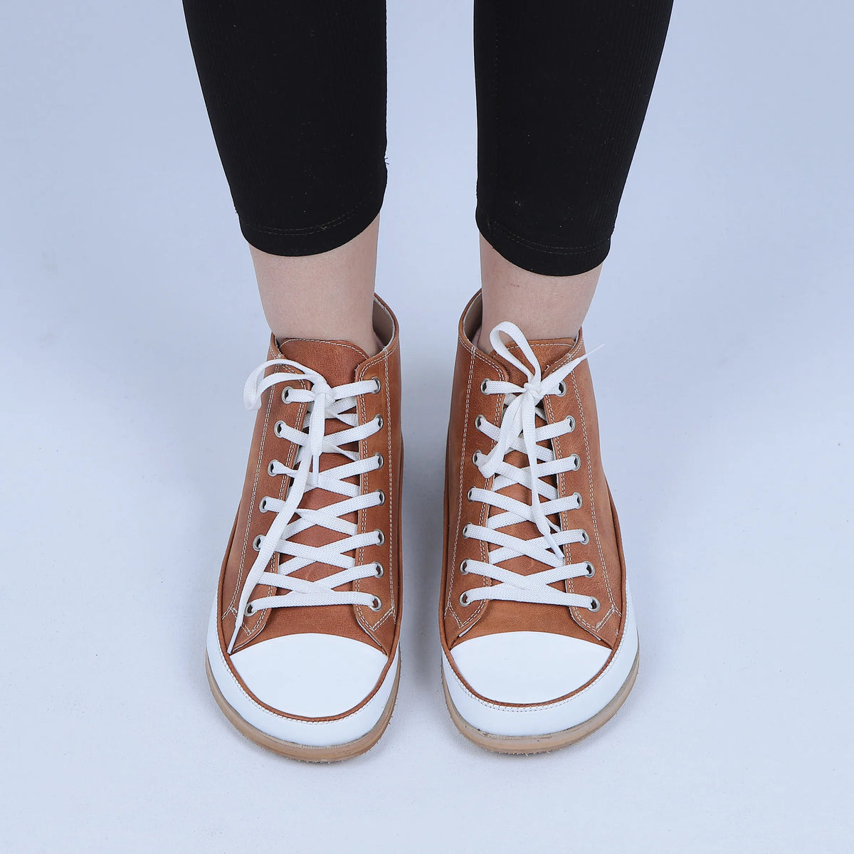 Crazy Barefoot Long Boots Converse Shoes – Eva Outsole – Brown