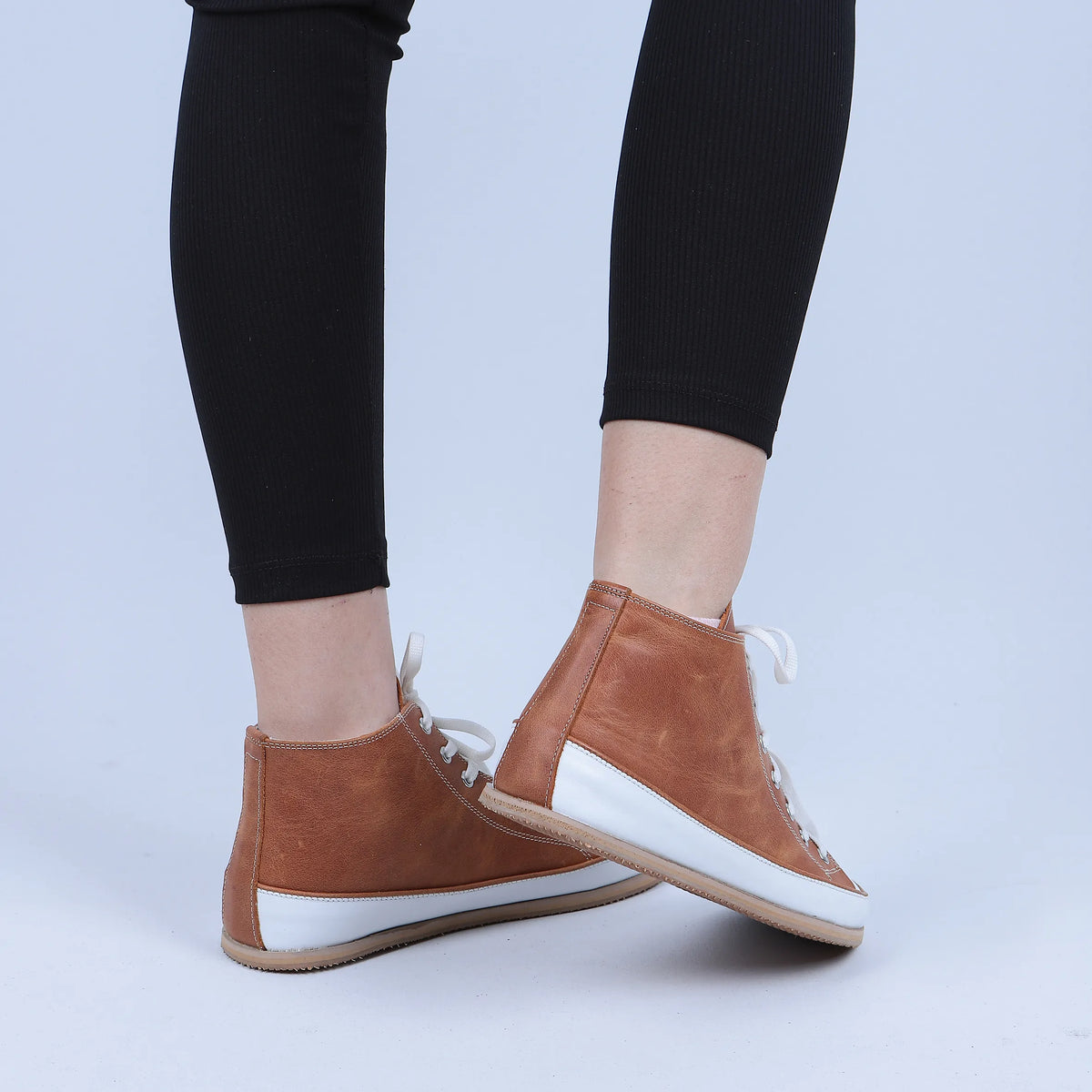 Crazy Barefoot Long Boots Converse Shoes – Eva Outsole – Brown