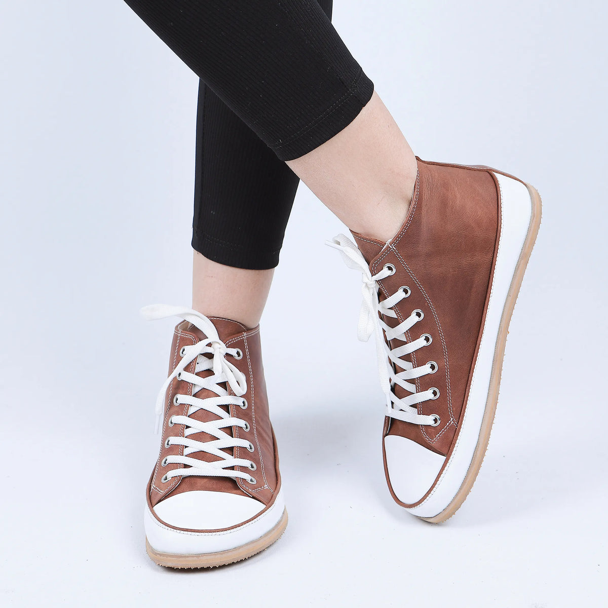 Crazy Barefoot Long Boots Converse Shoes – Eva Outsole – Honey Camel