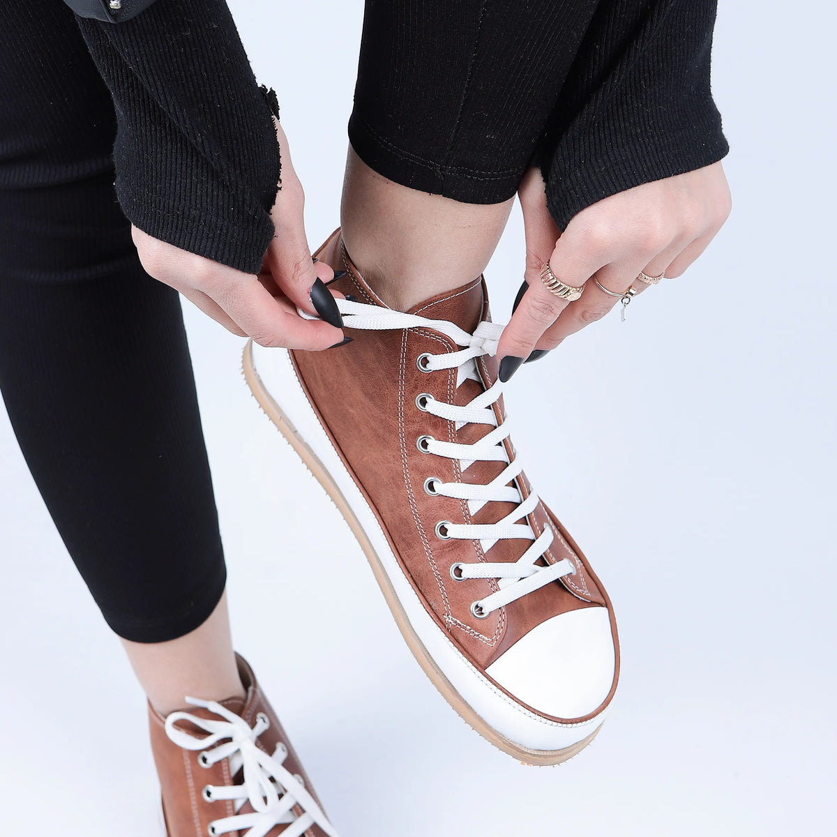 Crazy Barefoot Long Boots Converse Shoes – Eva Outsole – Honey Camel