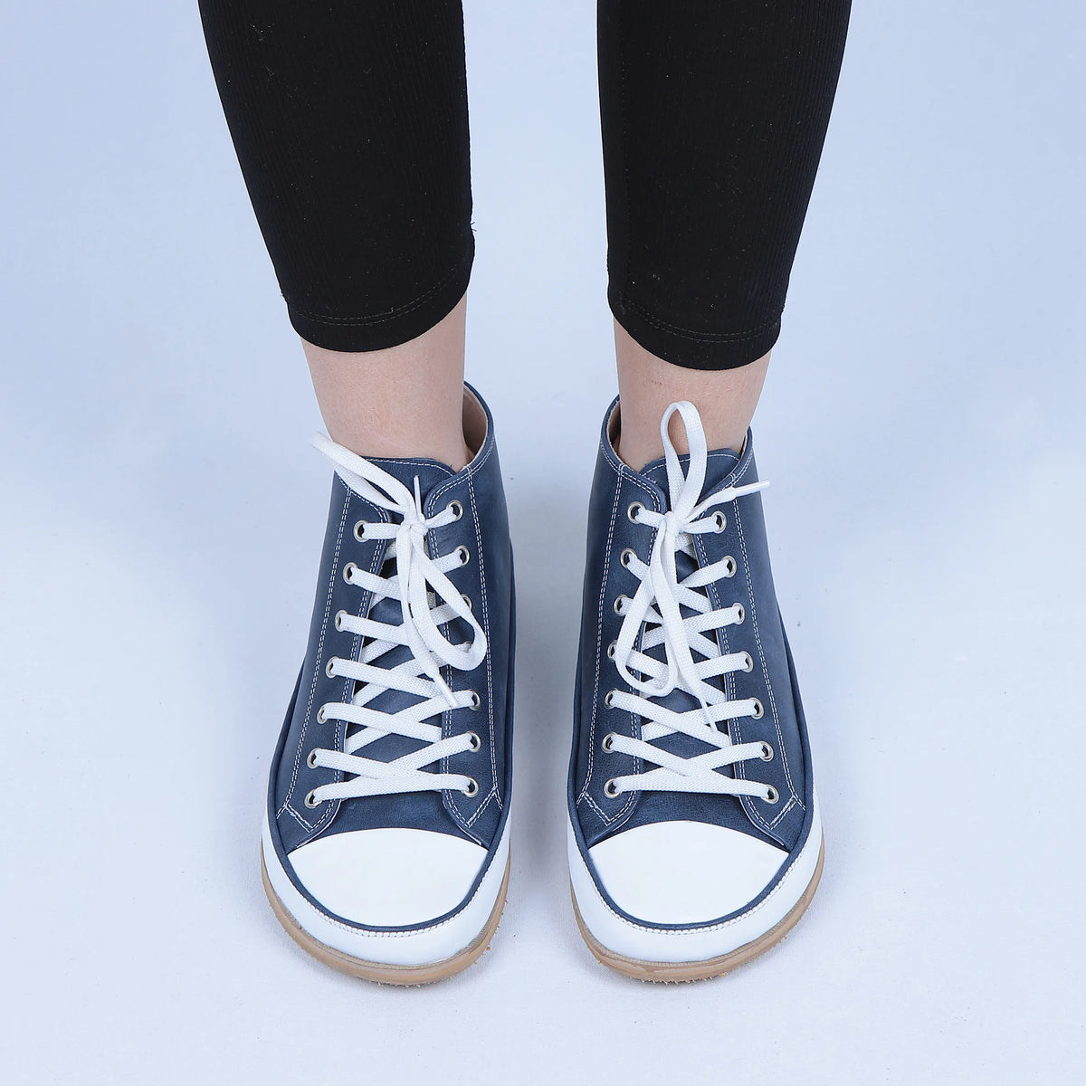 Crazy Barefoot Long Boots Converse Shoes – Eva Outsole – Navy Blue