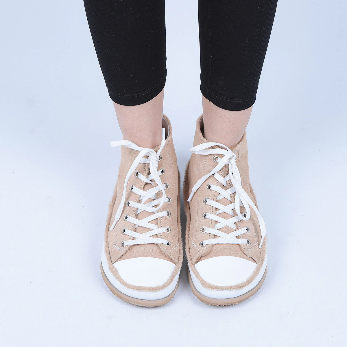 Hair Barefoot Long Boots Converse Shoes – Eva Outsole – Beige
